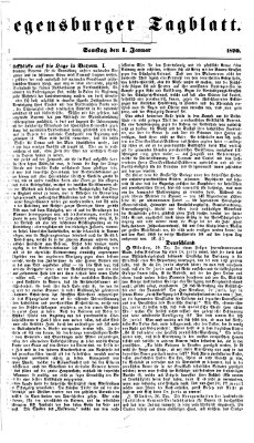 Regensburger Tagblatt Samstag 1. Januar 1870