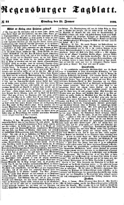 Regensburger Tagblatt Dienstag 11. Januar 1870