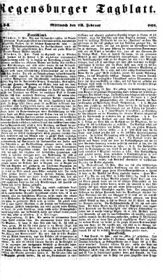 Regensburger Tagblatt Mittwoch 23. Februar 1870