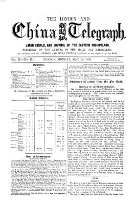 The London and China telegraph Montag 28. Mai 1860