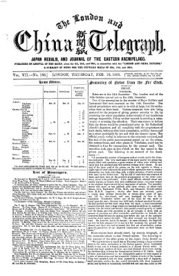 The London and China telegraph Donnerstag 16. Februar 1865