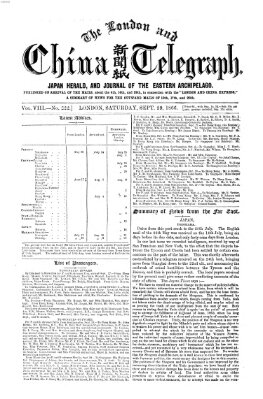 The London and China telegraph Samstag 29. September 1866