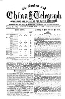 The London and China telegraph Montag 20. April 1868