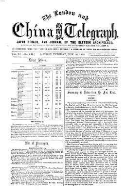 The London and China telegraph Dienstag 30. November 1869