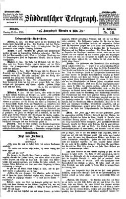Süddeutscher Telegraph Donnerstag 10. Juni 1869