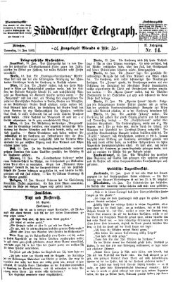 Süddeutscher Telegraph Donnerstag 14. Januar 1869