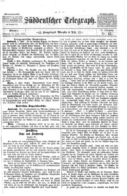 Süddeutscher Telegraph Mittwoch 10. Februar 1869