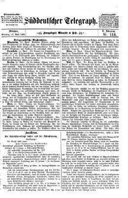 Süddeutscher Telegraph Sonntag 25. April 1869