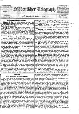 Süddeutscher Telegraph Dienstag 24. August 1869