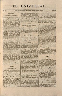 El Universal Dienstag 12. September 1820