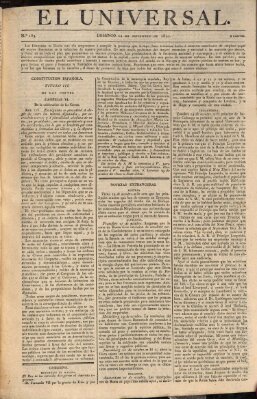 El Universal Sonntag 12. November 1820