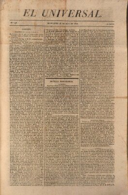 El Universal Mittwoch 16. Mai 1821