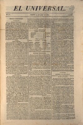 El Universal Freitag 29. Juni 1821