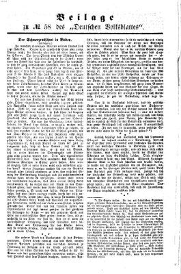 Deutsches Volksblatt für das Main- und Nachbar-Land Freitag 6. April 1860