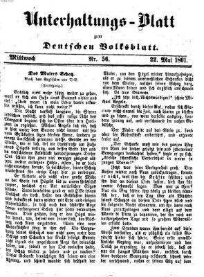 Deutsches Volksblatt für das Main- und Nachbar-Land Mittwoch 22. Mai 1861