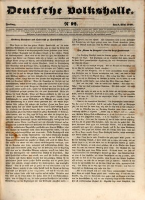 Deutsche Volkshalle Freitag 8. Mai 1840