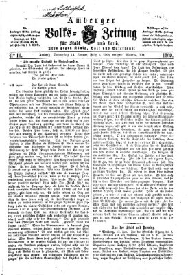 Amberger Volks-Zeitung für Stadt und Land Donnerstag 14. Januar 1869