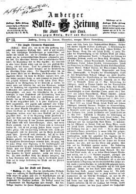 Amberger Volks-Zeitung für Stadt und Land Freitag 22. Januar 1869