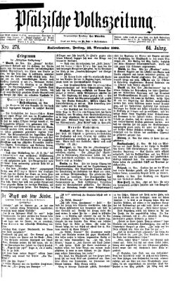 Pfälzische Volkszeitung Freitag 23. November 1866