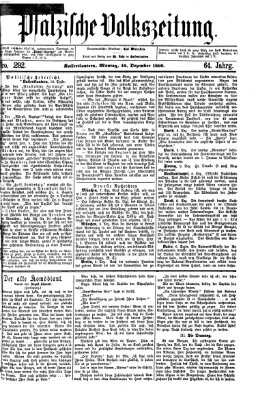 Pfälzische Volkszeitung Montag 10. Dezember 1866