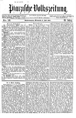 Pfälzische Volkszeitung Mittwoch 17. Juli 1867