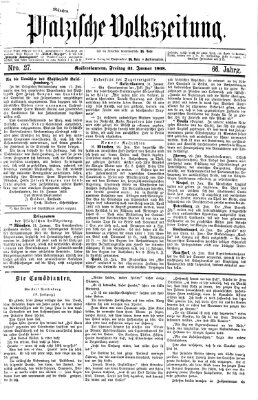 Pfälzische Volkszeitung Freitag 31. Januar 1868