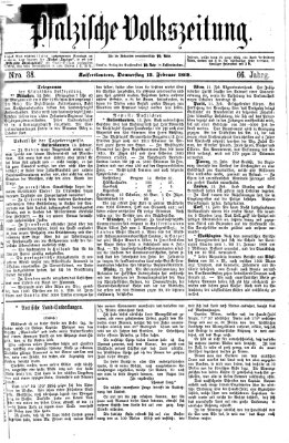 Pfälzische Volkszeitung Donnerstag 13. Februar 1868