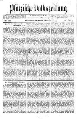 Pfälzische Volkszeitung Mittwoch 1. Juli 1868