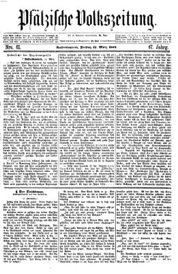 Pfälzische Volkszeitung Freitag 12. März 1869