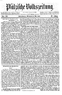 Pfälzische Volkszeitung Mittwoch 26. Mai 1869