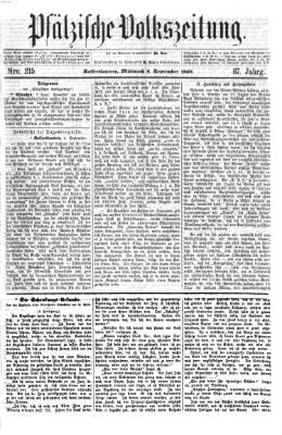 Pfälzische Volkszeitung Mittwoch 8. September 1869