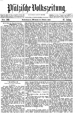 Pfälzische Volkszeitung Mittwoch 13. Oktober 1869