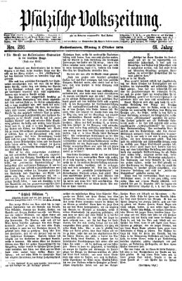 Pfälzische Volkszeitung Montag 3. Oktober 1870