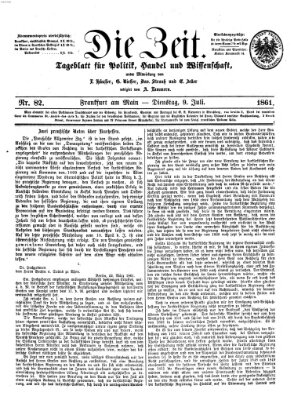 Die Zeit Dienstag 9. Juli 1861