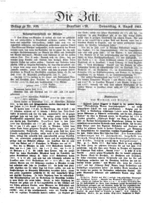 Die Zeit Donnerstag 8. August 1861