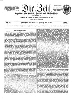 Die Zeit Freitag 12. April 1861