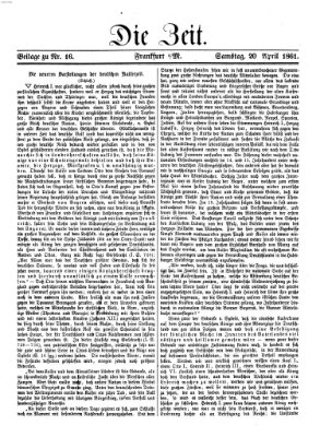 Die Zeit Samstag 20. April 1861