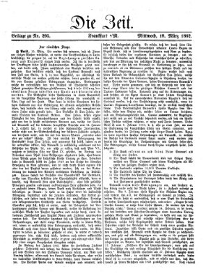 Die Zeit Mittwoch 19. März 1862