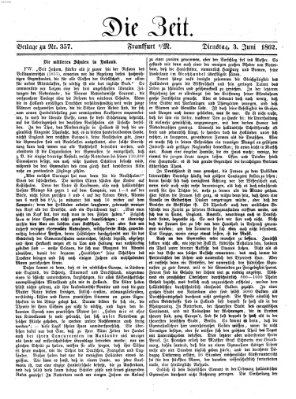 Die Zeit Dienstag 3. Juni 1862