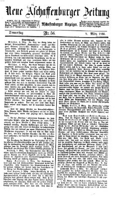 Neue Aschaffenburger Zeitung und Aschaffenburger Anzeiger (Beobachter am Main und Aschaffenburger Anzeiger) Donnerstag 8. März 1866