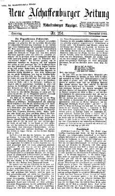 Neue Aschaffenburger Zeitung und Aschaffenburger Anzeiger (Beobachter am Main und Aschaffenburger Anzeiger) Sonntag 11. November 1866
