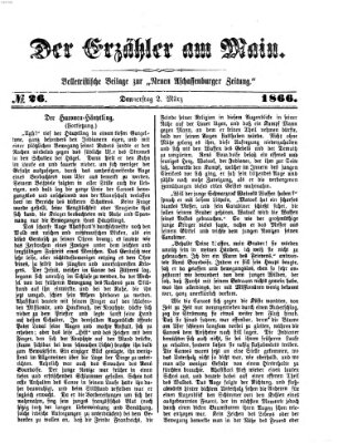 Der Erzähler am Main (Beobachter am Main und Aschaffenburger Anzeiger) Freitag 2. März 1866