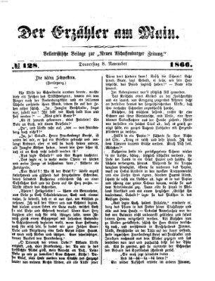 Der Erzähler am Main (Beobachter am Main und Aschaffenburger Anzeiger) Donnerstag 8. November 1866
