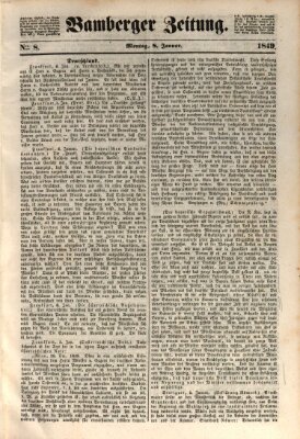 Bamberger Zeitung Montag 8. Januar 1849