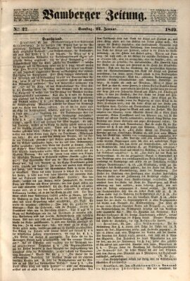 Bamberger Zeitung Samstag 27. Januar 1849