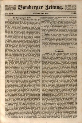 Bamberger Zeitung Sonntag 20. Mai 1849