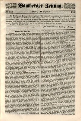 Bamberger Zeitung Montag 24. Dezember 1849
