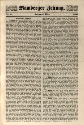 Bamberger Zeitung Sonntag 3. März 1850