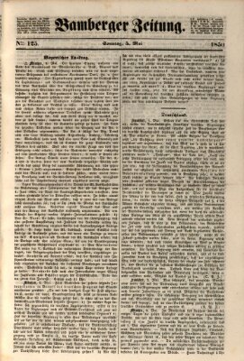 Bamberger Zeitung Sonntag 5. Mai 1850