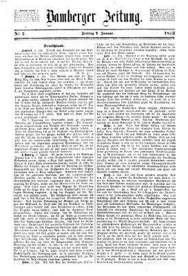 Bamberger Zeitung Freitag 7. Januar 1853